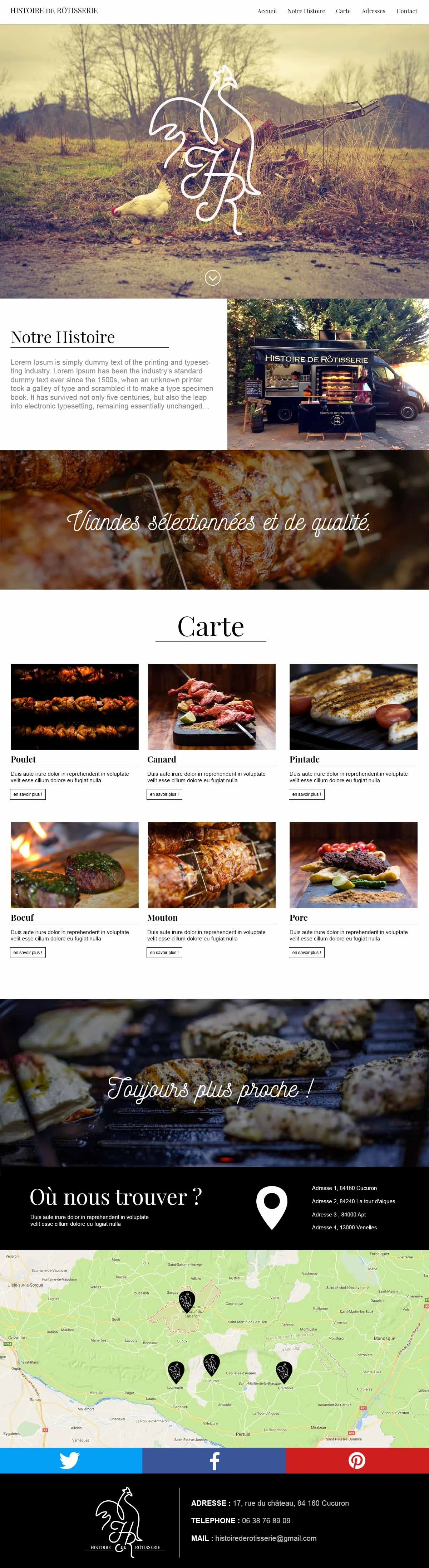 web design histoire de rotisserie