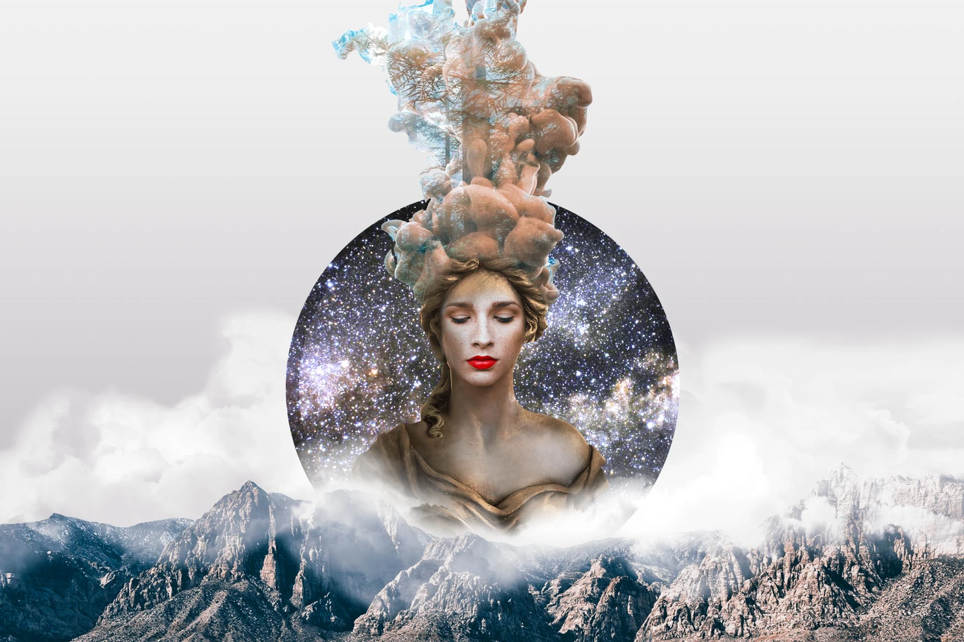 photomontage abstrait