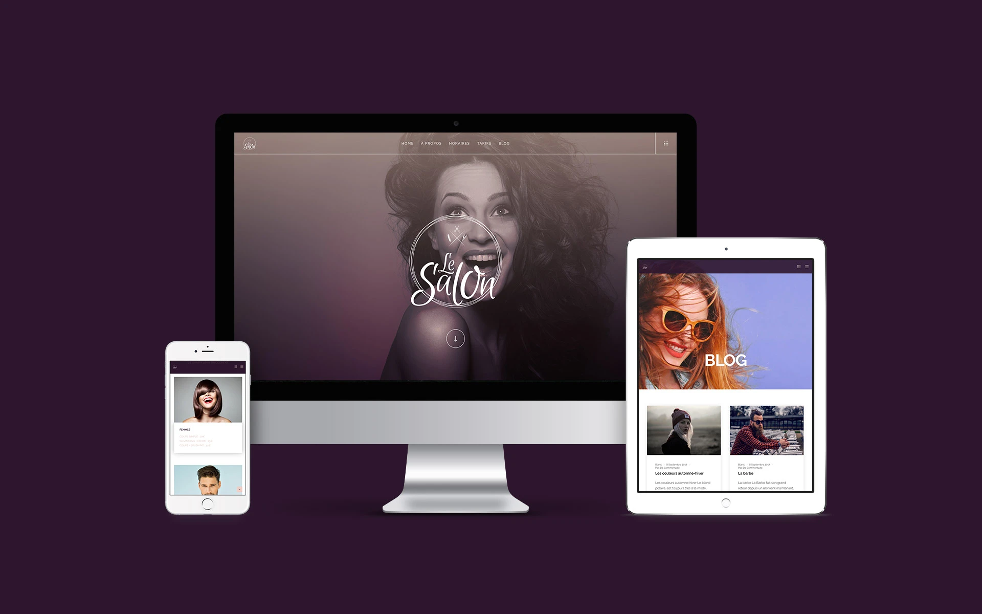 mise en situation web design le salon